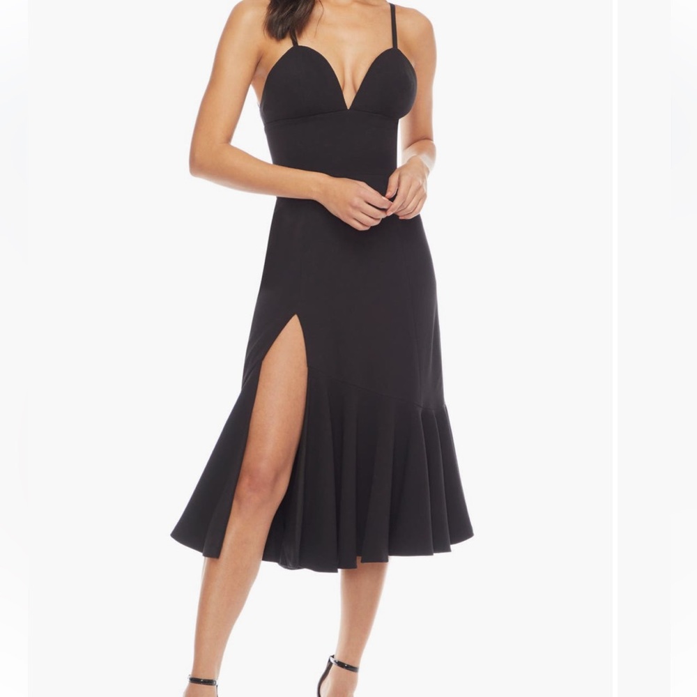 Dress the Population Marilyn Slit Midi Dress